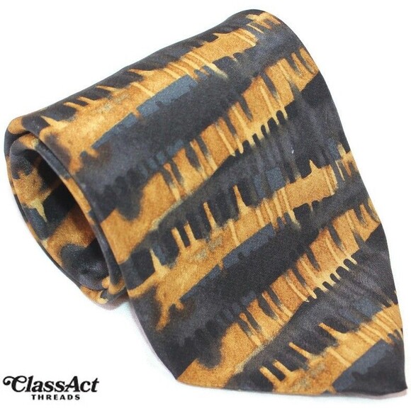 Vintage 90s Grateful Dead Silk Necktie Revival Fifth Set Geo Metric VTG Neck Tie - Picture 1 of 6